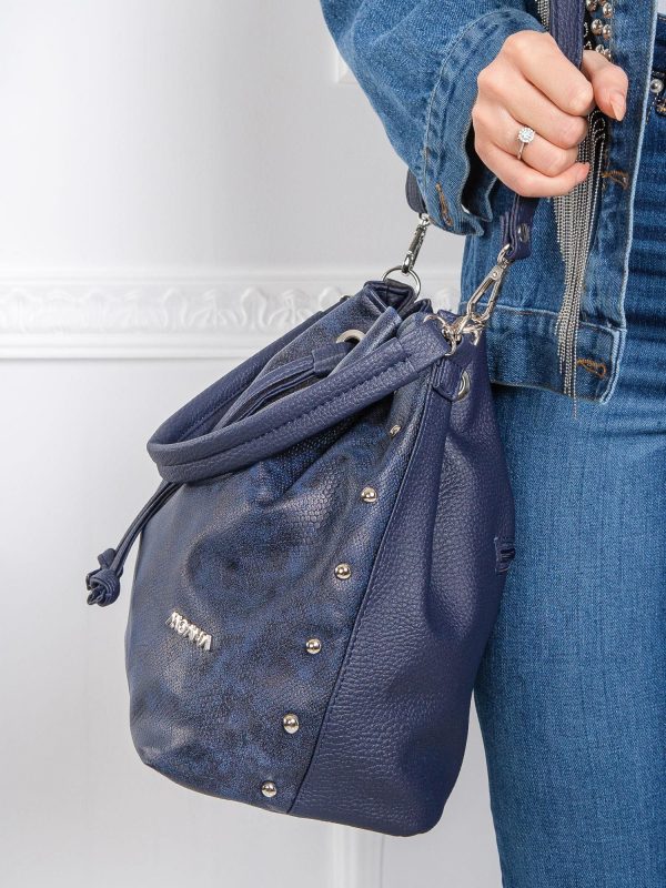 Navy blue handbag