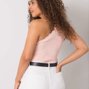 Light Pink Haisley One-Shoulder Top