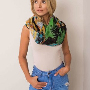 Black sling in tropical print