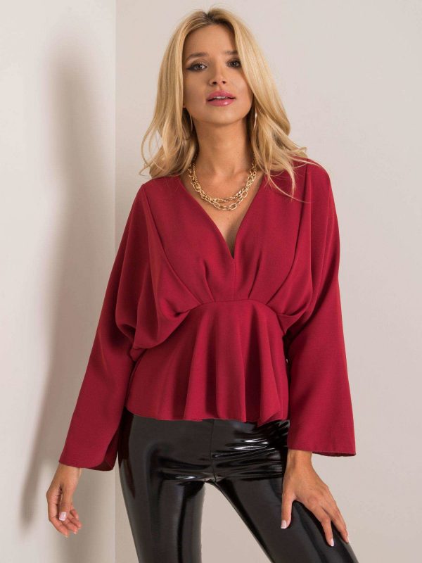 Burgundy blouse Raquela