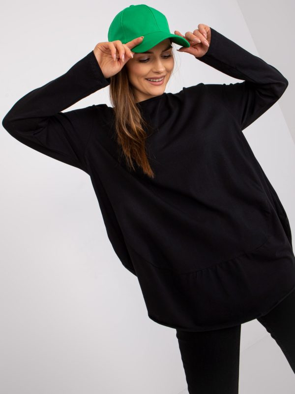 Black Oversized Casual Blouse Renata