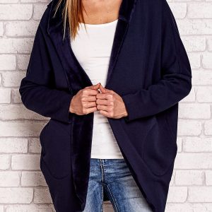 Open sweatcoat navy blue