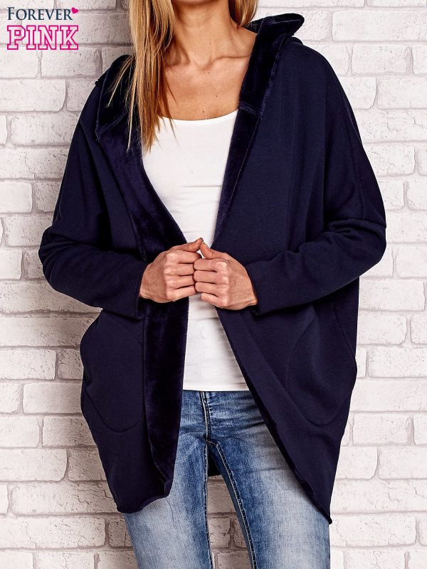 Open sweatcoat navy blue