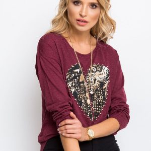 Burgundy blouse Rosemary