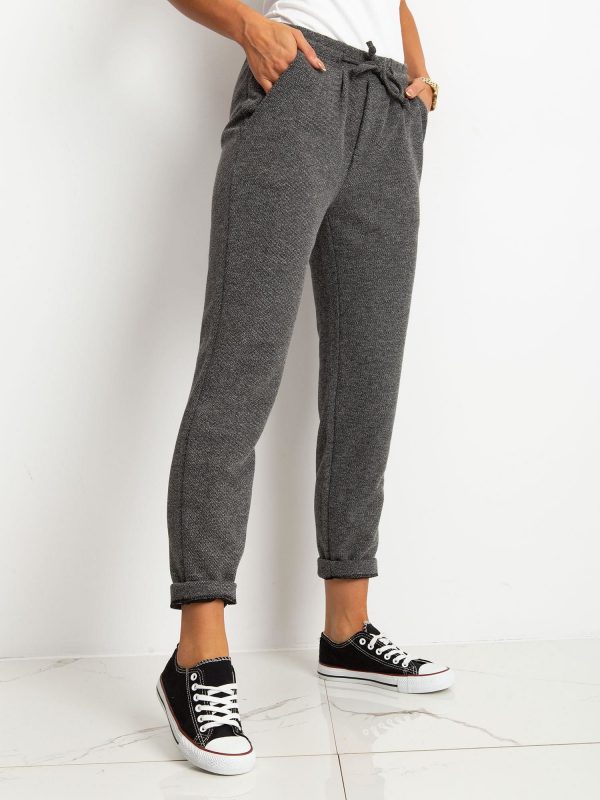 RUE PARIS Grey Prime pants