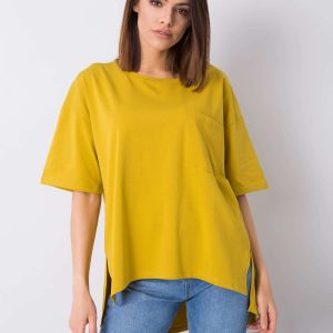 Olive cotton t-shirt Noor RUE PARIS