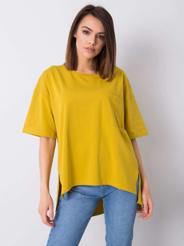 Olive cotton t-shirt Noor RUE PARIS