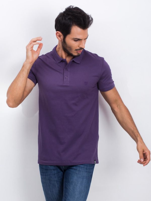 Purple Men's Polo Shirt Numerous