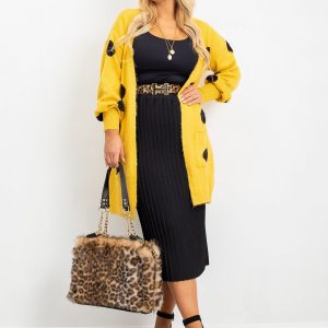 Yellow plus size sweater Nicki