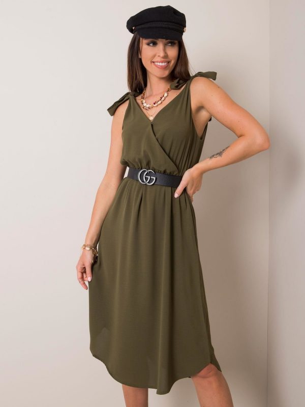 Khaki dress Cecille