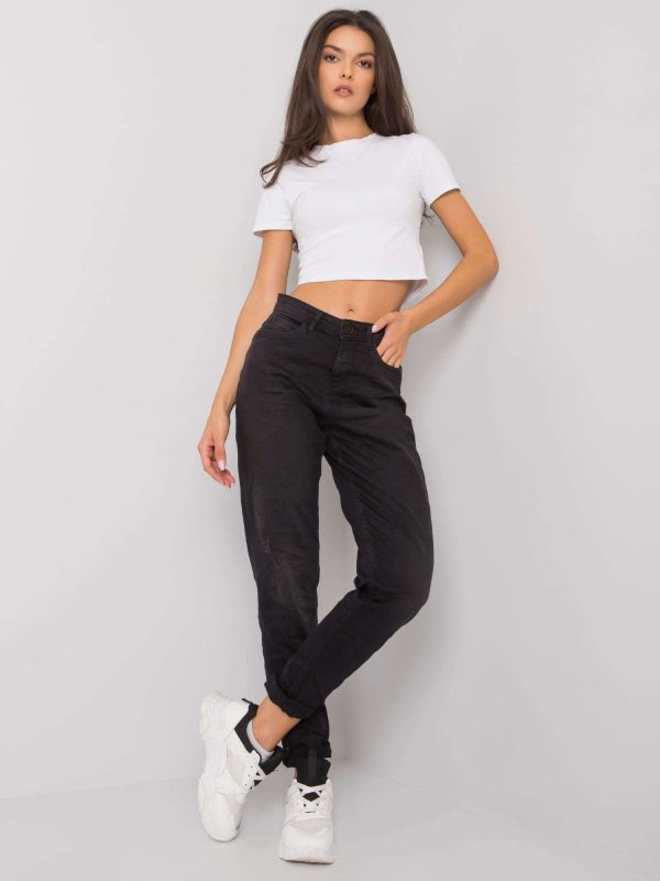 Black mom jeans pants Davia SUBLEVEL