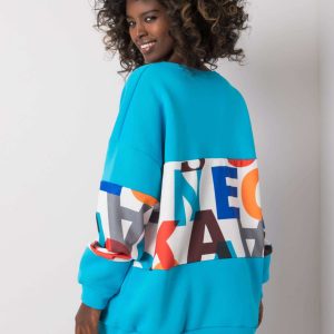 Blue sweatshirt with print Madalynn