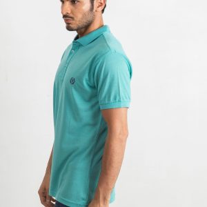 Turquoise Men's Reverse Polo Shirt