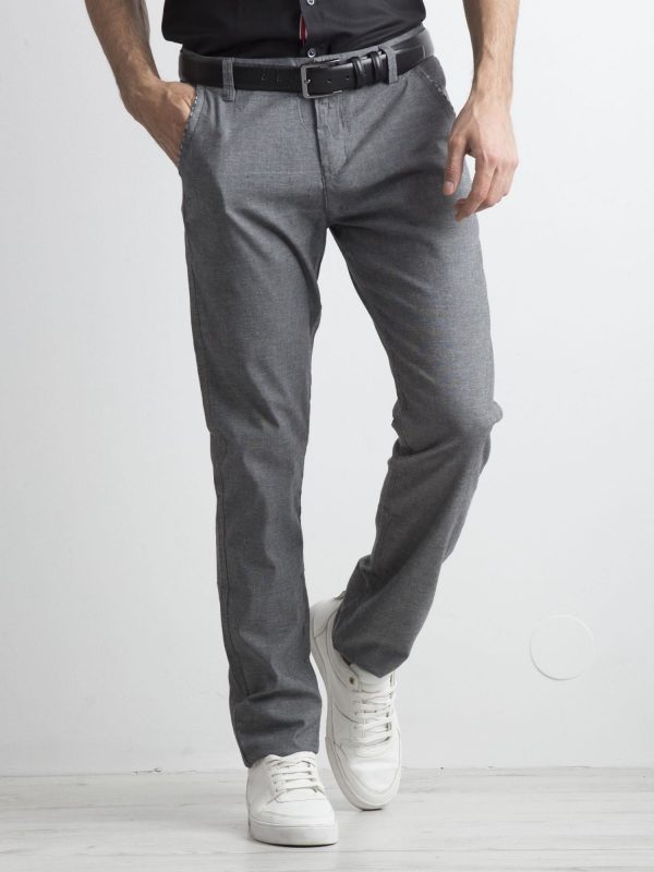 Grey chinos men's pants