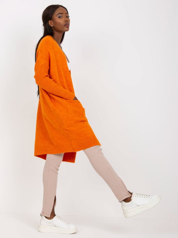 Orange Women's Long Sleeve Cardigan Barreiro RUE PARIS