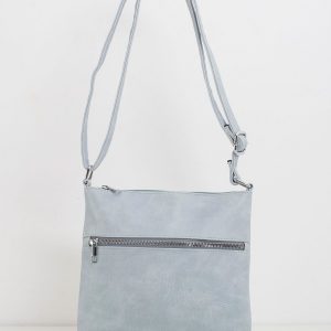 Light blue eco-leather handbag