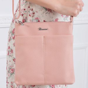 Pale Pink Eco Leather Handbag