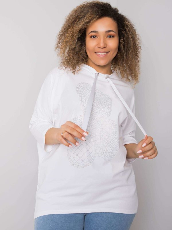 White blouse with Elisabetta applique