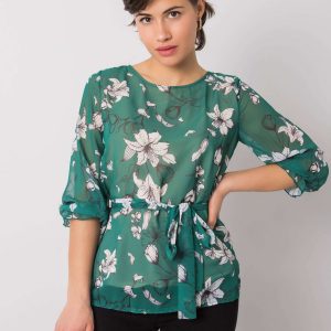 Dark green blouse Louise