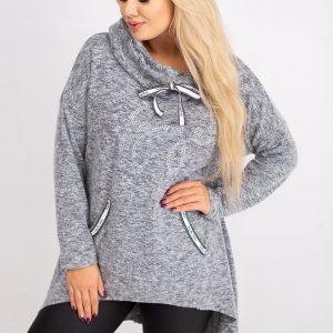 Gray Plus Size Sweatshirt Season