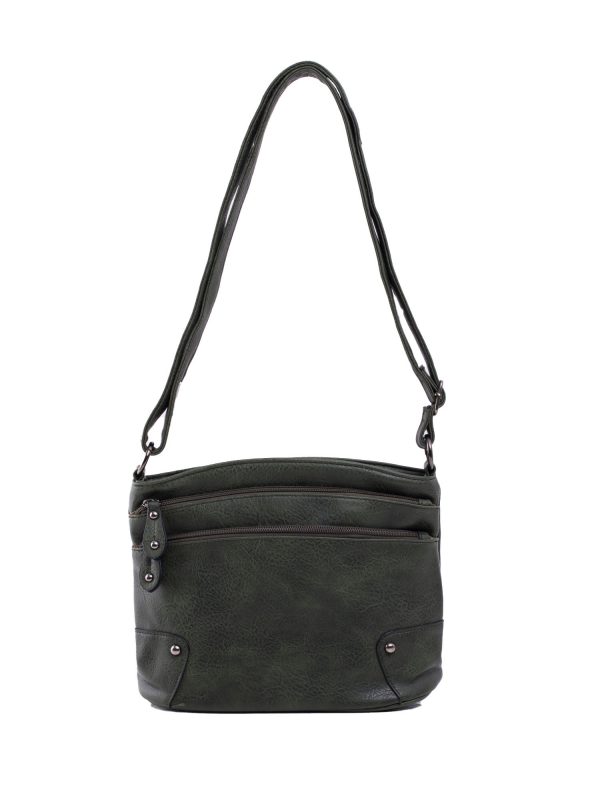 Green eco leather handbag