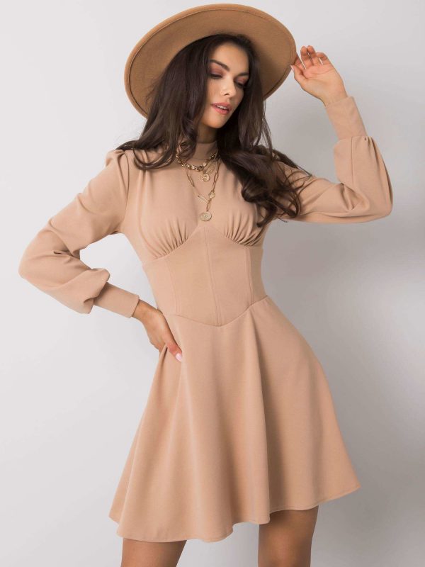 Beige dress Editta RUE PARIS