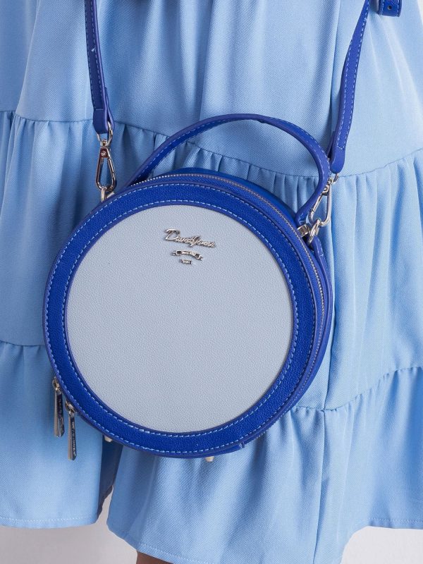 Blue Round Handbag