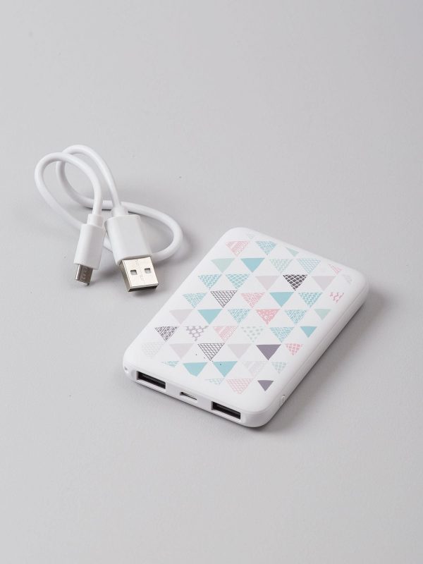 5000mAh White Powerbank