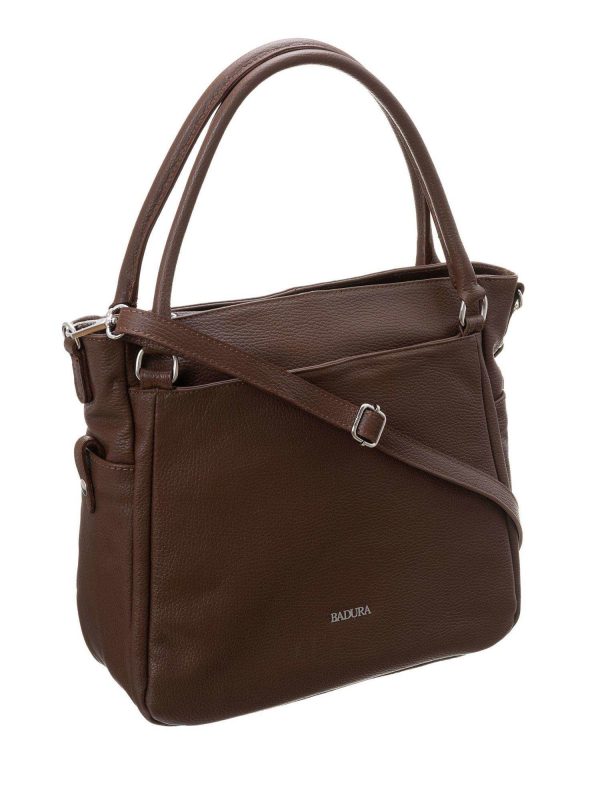 Brown shoulder bag BADURA