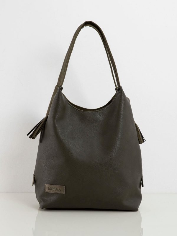 Khaki Women's Eco Leather Bag