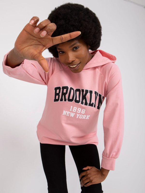 Pink sweatshirt with Roxane inscription