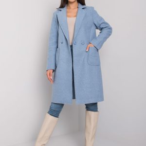 Blue classic coat Damme OCH BELLA