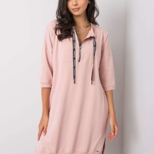 Earnestine Dirty Pink Casual Dress