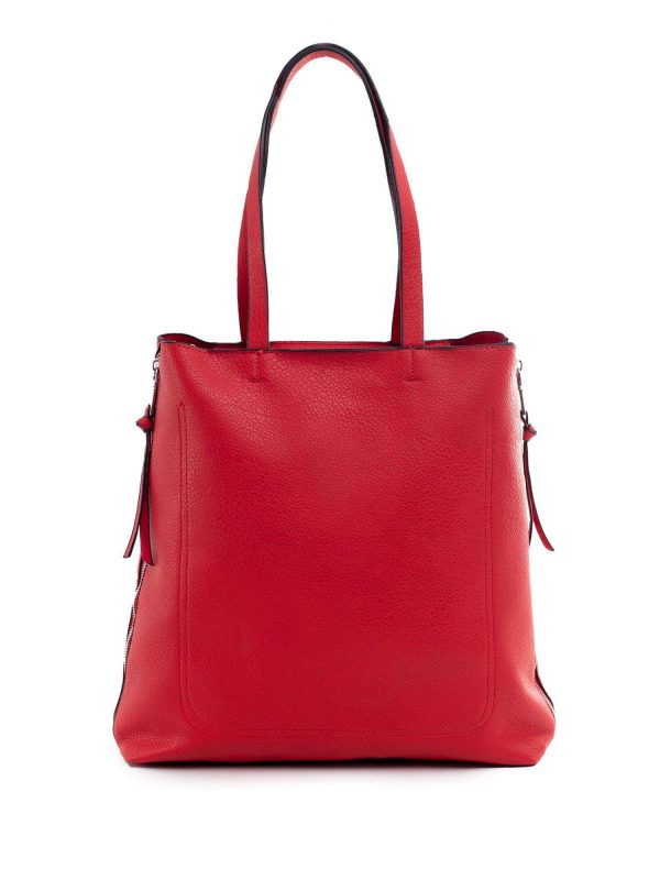 Red eco leather bag