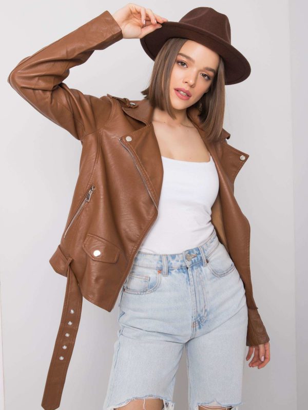 Brown Ramone Jacket Elisa