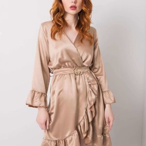 Dark beige dress by Lorenza