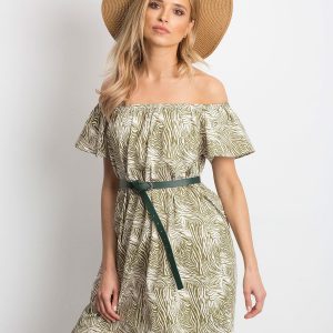 Ecru-green Mansion dress