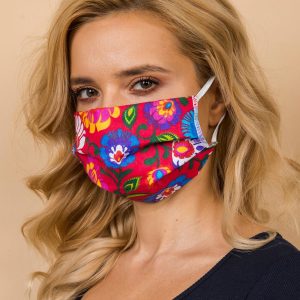 Red reuse protective mask