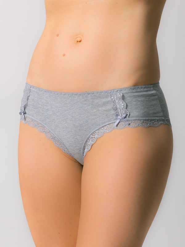 Grey Cotton Women's Briefs