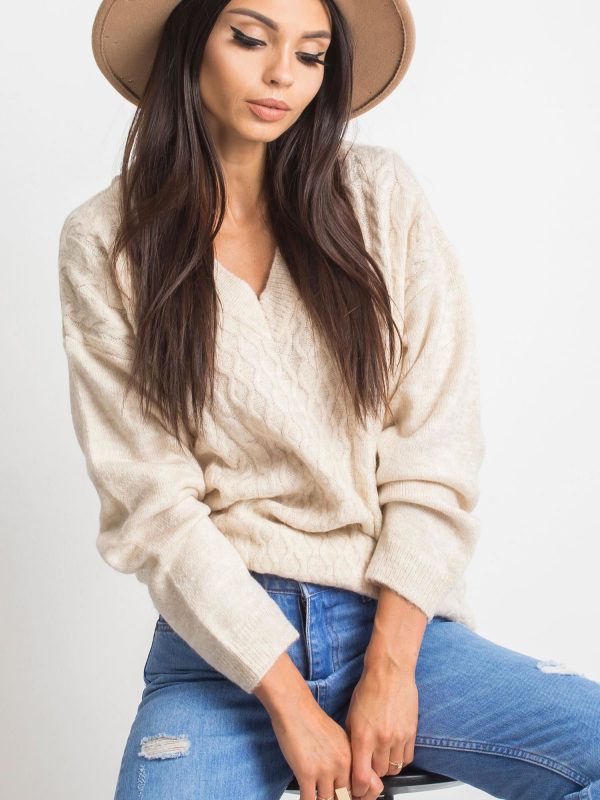 RUE PARIS Light Beige Sweater Chill