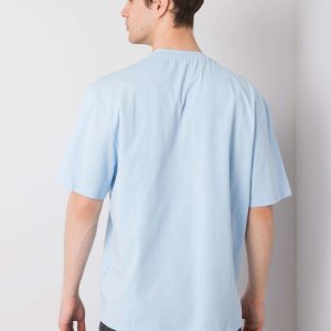 Light blue t-shirt for men with the inscription LIWALI