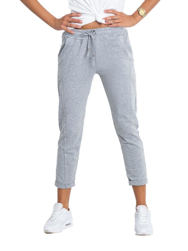 Grey melange pants Approachable