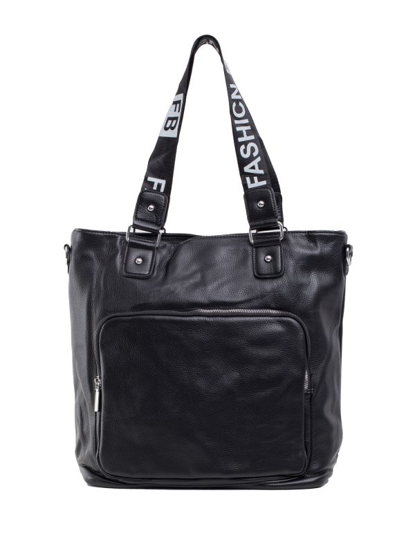 Black Large Bag with Pocket