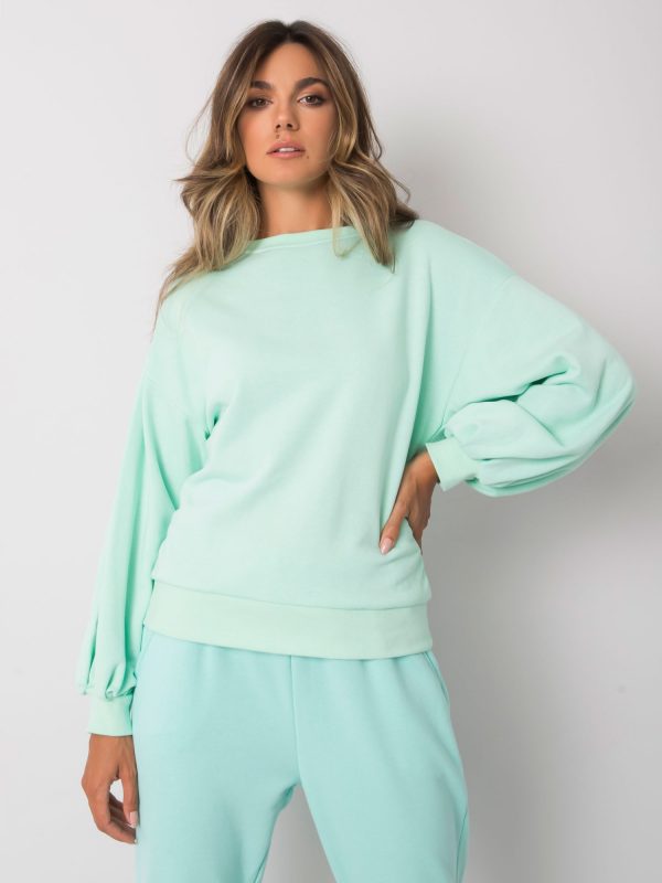 Natalee's mint back cutout sweatshirt