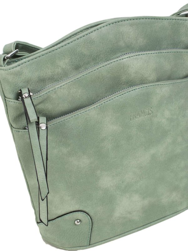 Light green eco leather bag