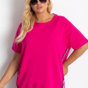 Fuchsia plus size blouse Holiday