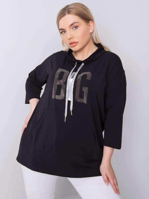 Black blouse plus size Iselin