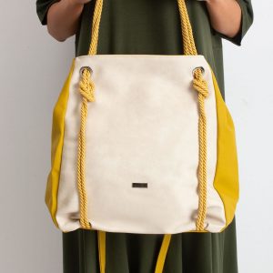 Beige and olive women's bag