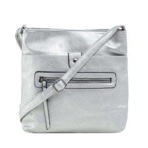 Silver Women's Shoulder Bag