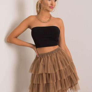 Camel tulle skirt Suerta OCH BELLA